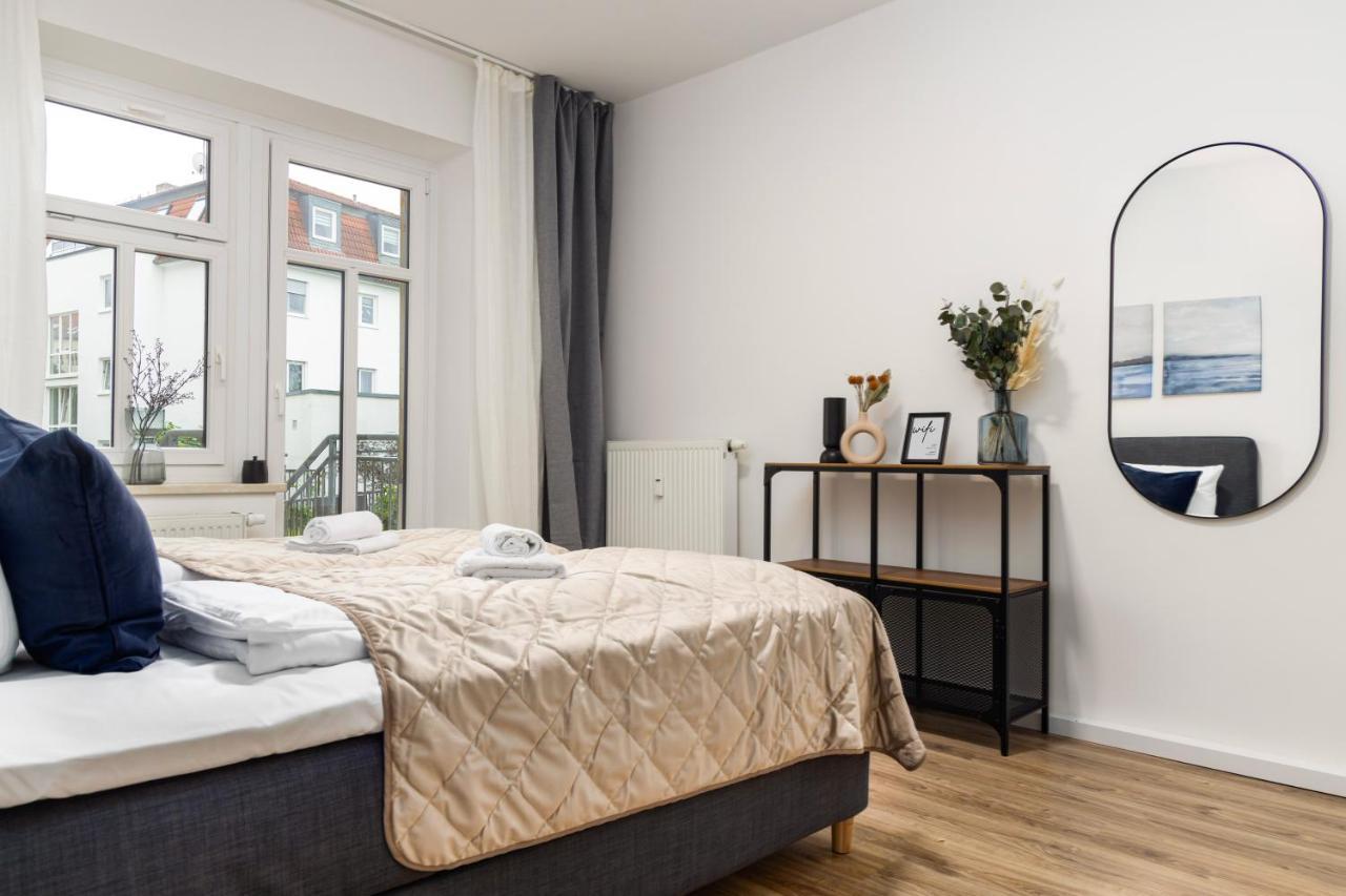 Design 2R Apartment Dresden Neustadt - Garten - Elbnahe - Airport Buitenkant foto
